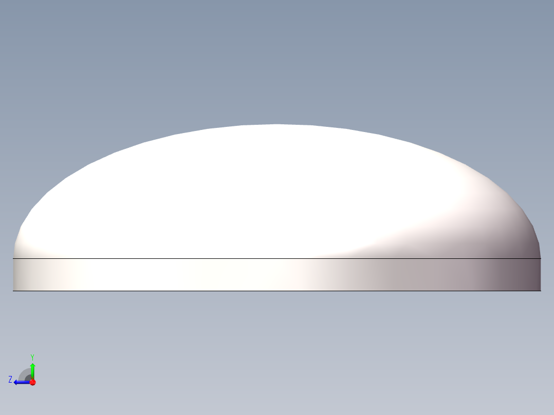 EHA椭圆形封头DN400右视图