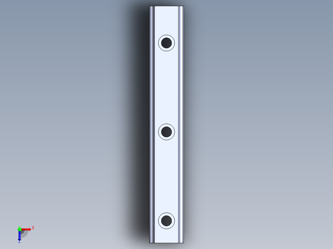 上银直线滑轨-HGH25CA俯视图