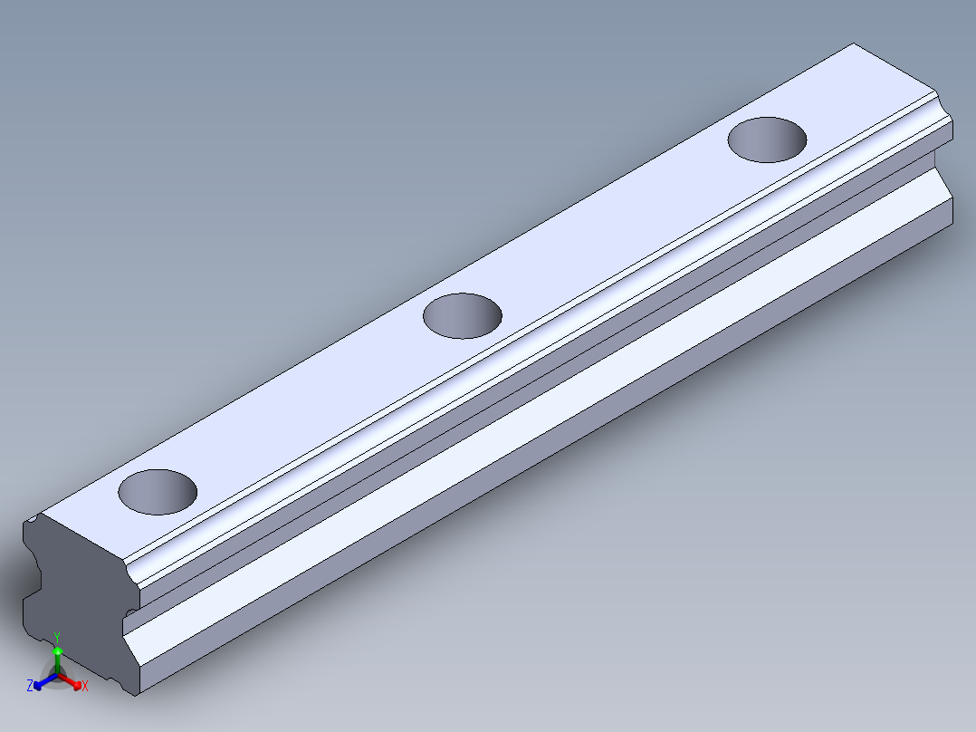 上银直线滑轨-HGH25CA正等轴测图