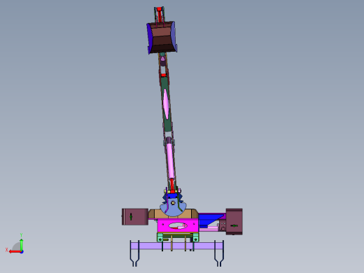 狭窄空间作业小型挖掘机作业臂后视缩略图