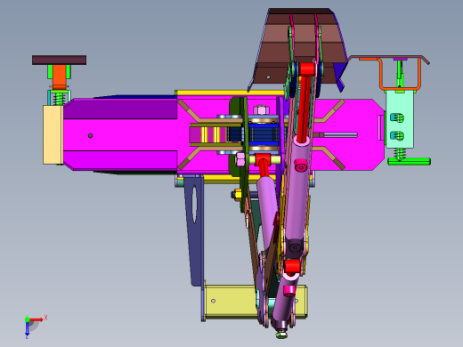 狭窄空间作业小型挖掘机作业臂俯视缩略图