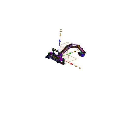 狭窄空间作业小型挖掘机作业臂缩略图