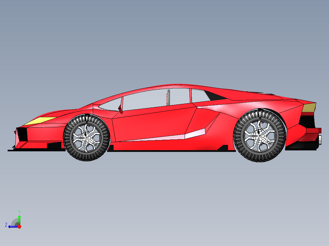 兰博基尼右视图