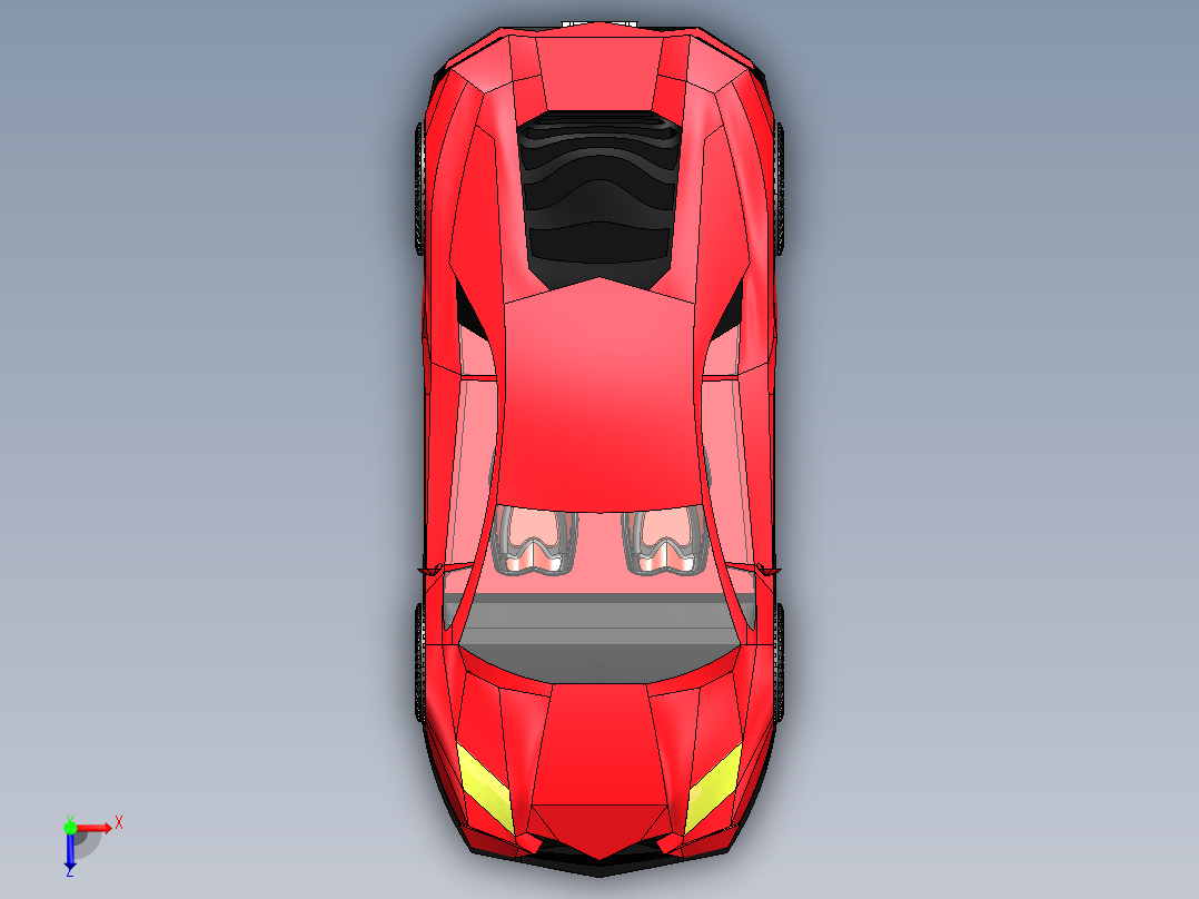 兰博基尼俯视图