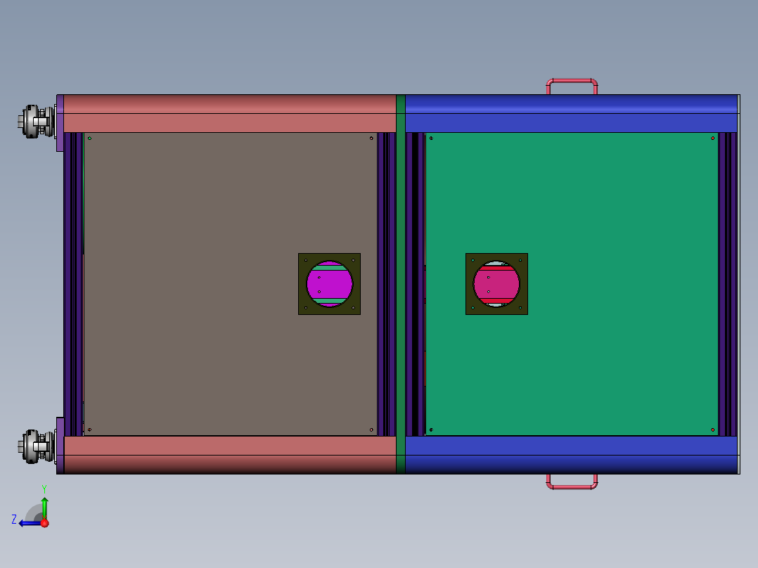 弧面擦拭机sw22可编辑右视图