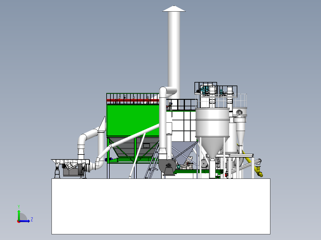 磨粉生产线sw20左视图