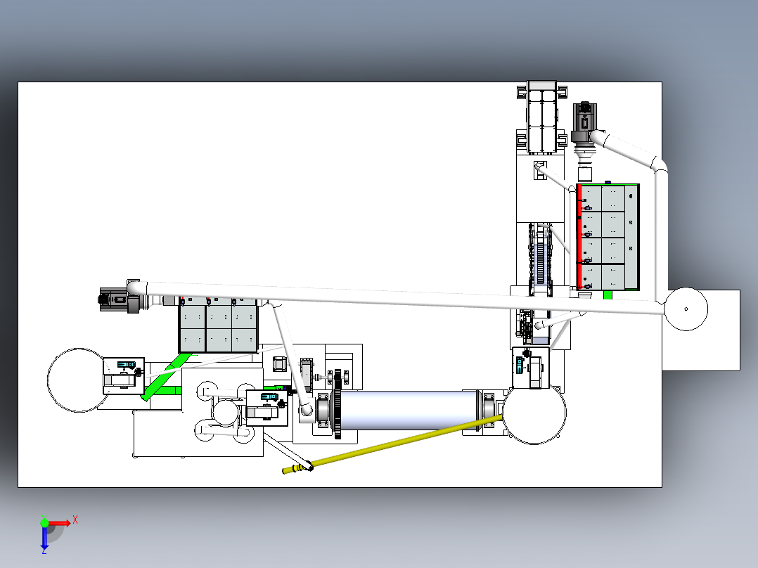 磨粉生产线sw20俯视图