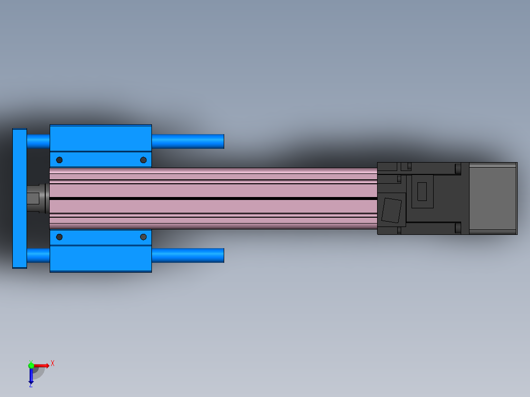 电动缸 MTC32系列 6款俯视图