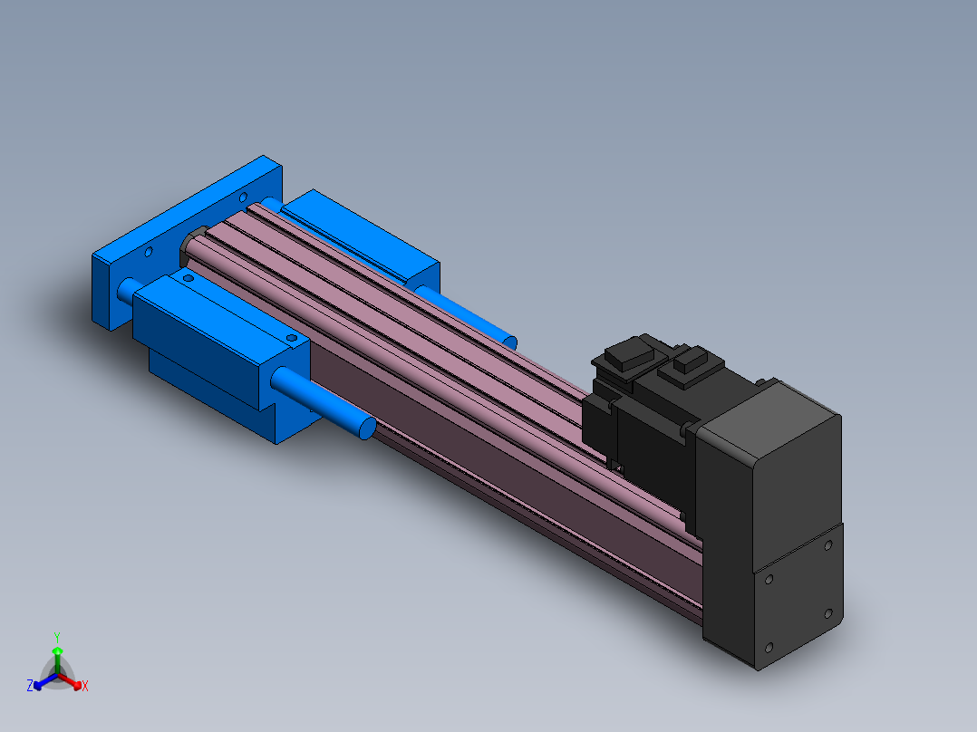 电动缸 MTC32系列 6款正等轴测图