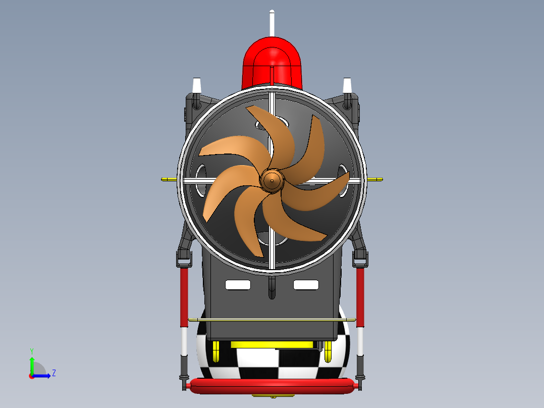 深潜救生艇左视图