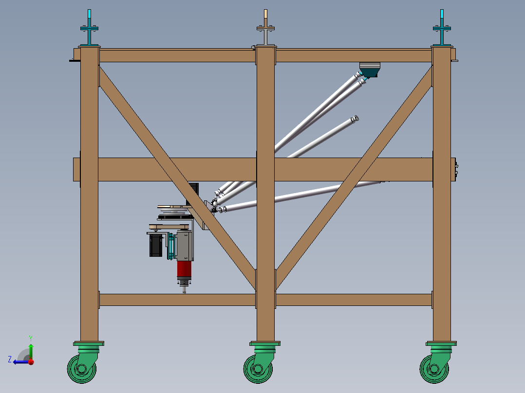 铣削机器人3D 装配图