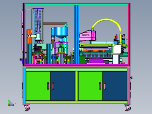 全自动电容铺盘设备左视缩略图