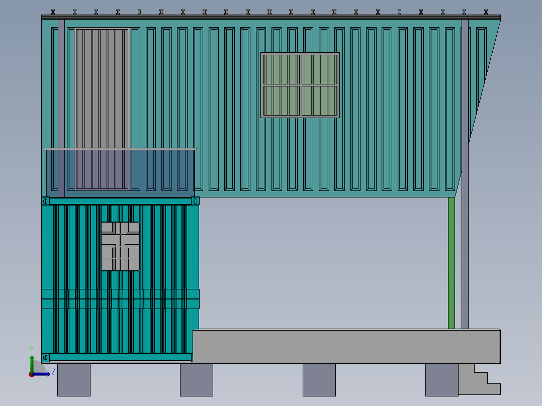 房子、建筑(73)左视图