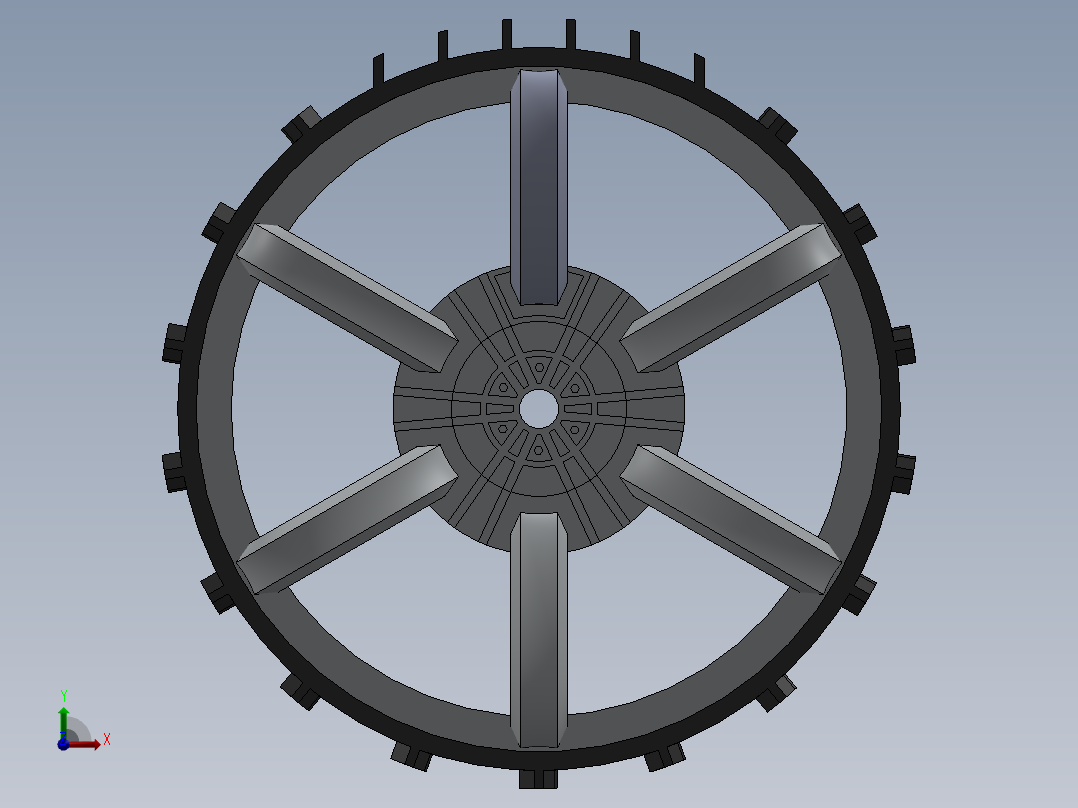 轮毂、轮胎(52)前视图