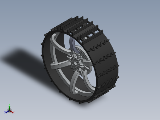 轮毂、轮胎(52)正等轴测缩略图