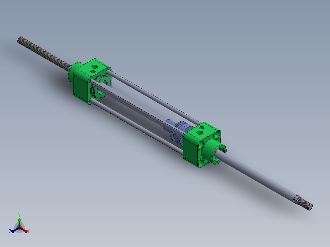 圆形气缸-32x12x150-mm-1.snapshot.1正等轴测图