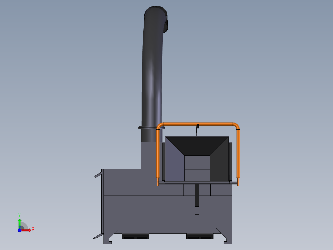 A2004536-滑移式木材粉碎机前视图