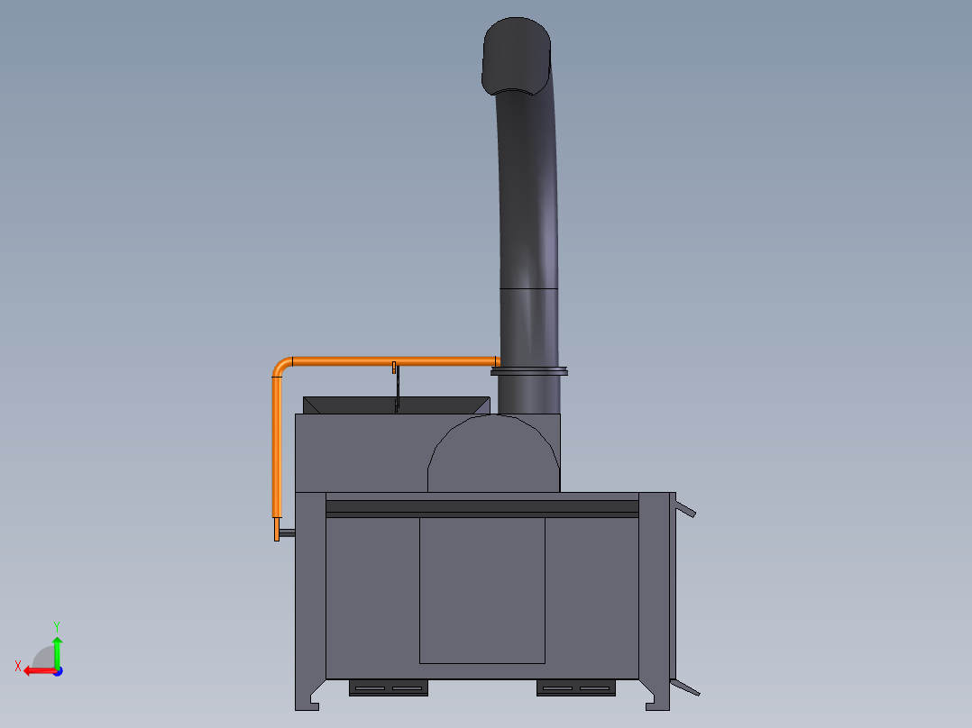 A2004536-滑移式木材粉碎机后视图