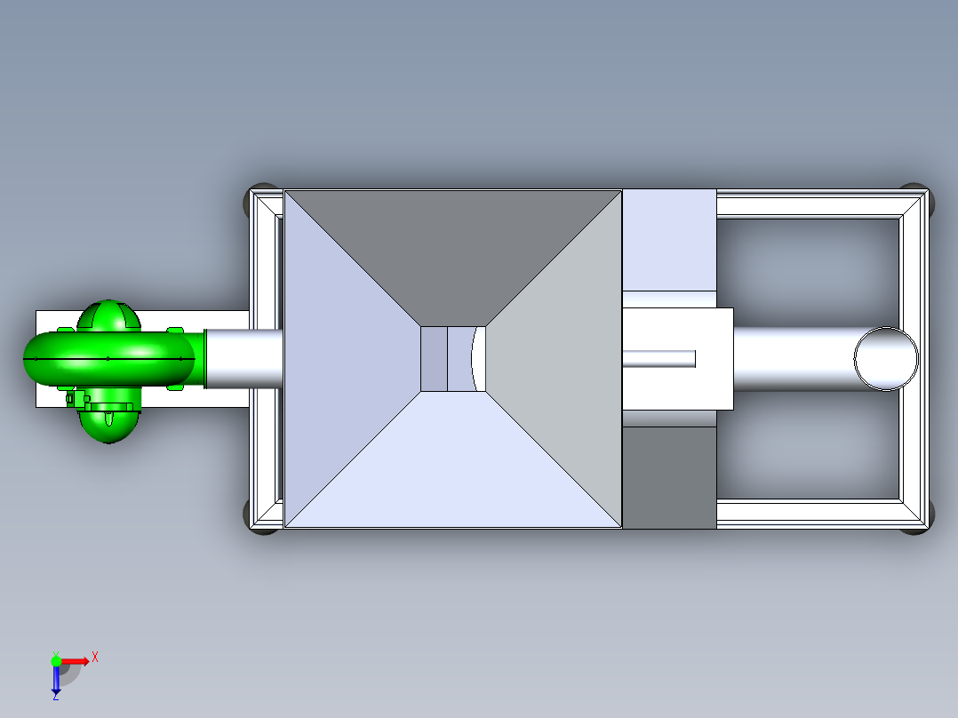 B2004595-木材燃料炉俯视图