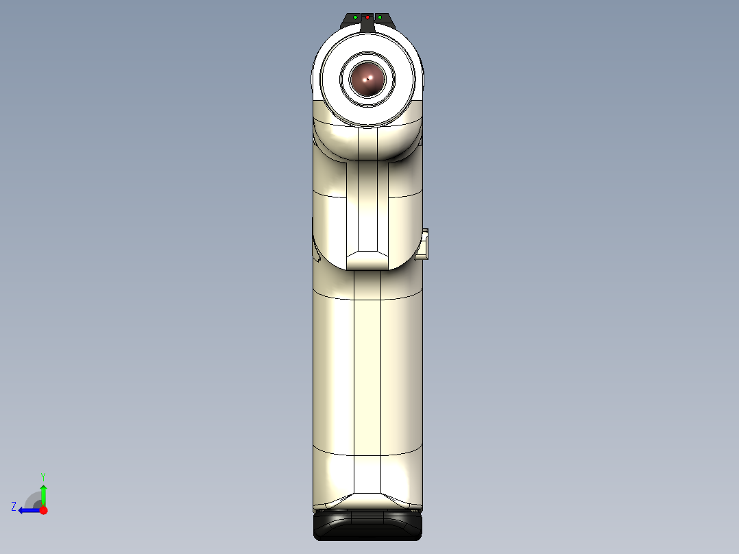 手枪左轮冲锋枪老式狙击步枪设计3D图纸musgres-v1-2 10 STP右视图