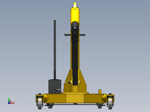 12吨移动式液压起重机3D数模图纸_Solidworks设计前视缩略图