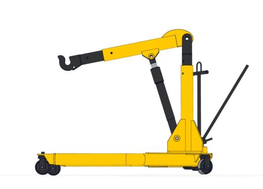 12吨移动式液压起重机3D数模图纸_Solidworks设计缩略图