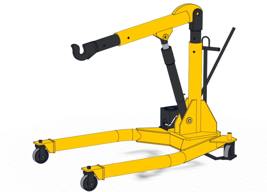 12吨移动式液压起重机3D数模图纸_Solidworks设计