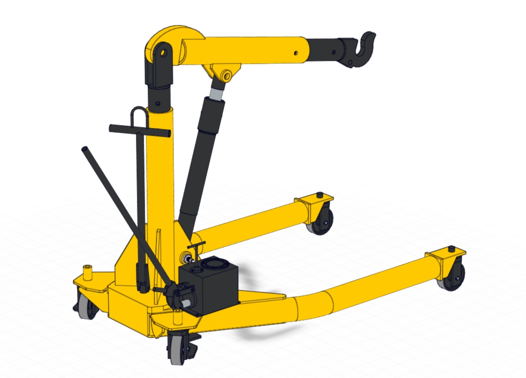 12吨移动式液压起重机3D数模图纸_Solidworks设计