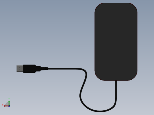 grab cad iphone太阳能充电器外壳1后视缩略图