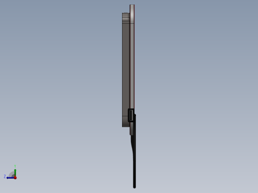 grab cad iphone太阳能充电器外壳1右视缩略图