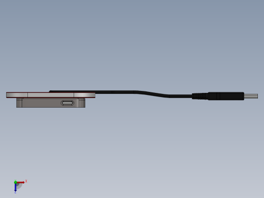 grab cad iphone太阳能充电器外壳1俯视缩略图