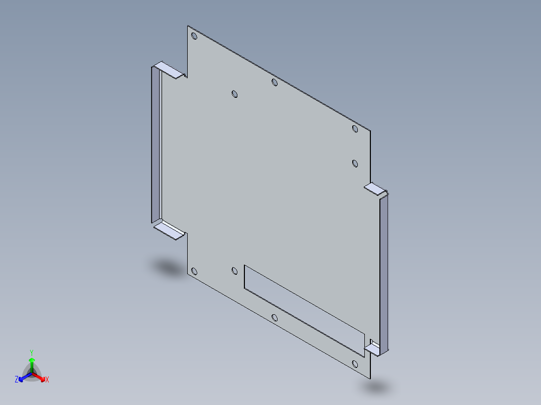 屏幕支架310正等轴测图