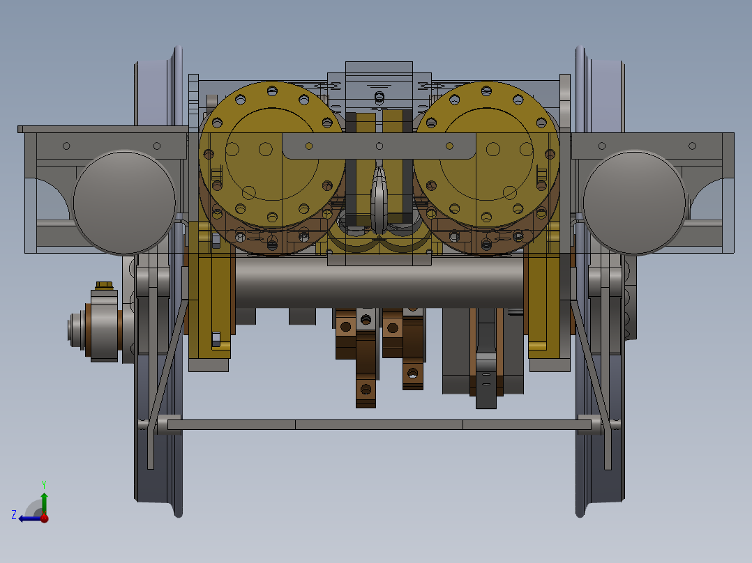 火车机车列车model-steam-locomotive-ger-y14-模型格式为 x_t stp sw右视图
