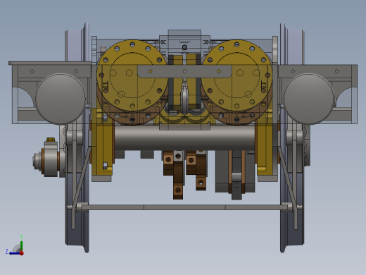 火车机车列车model-steam-locomotive-ger-y14-模型格式为 x_t stp sw右视缩略图