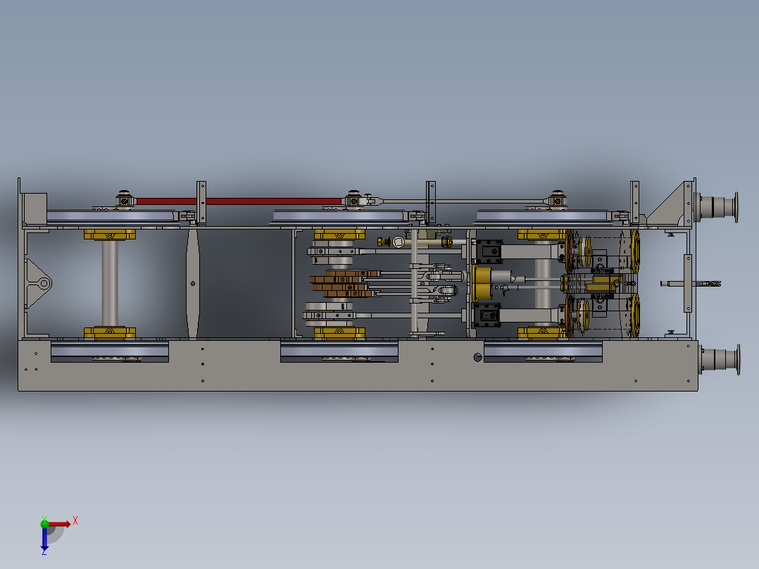 火车机车列车model-steam-locomotive-ger-y14-模型格式为 x_t stp sw俯视图