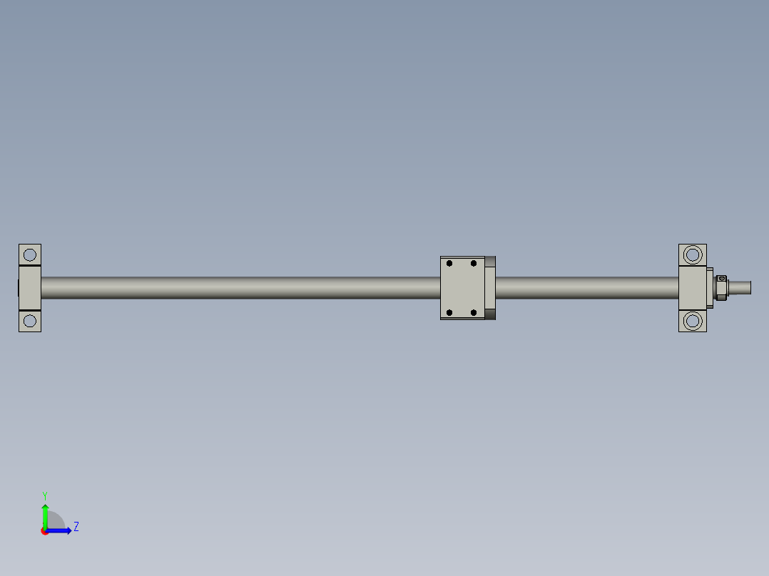 SR20丝杠组件左视图