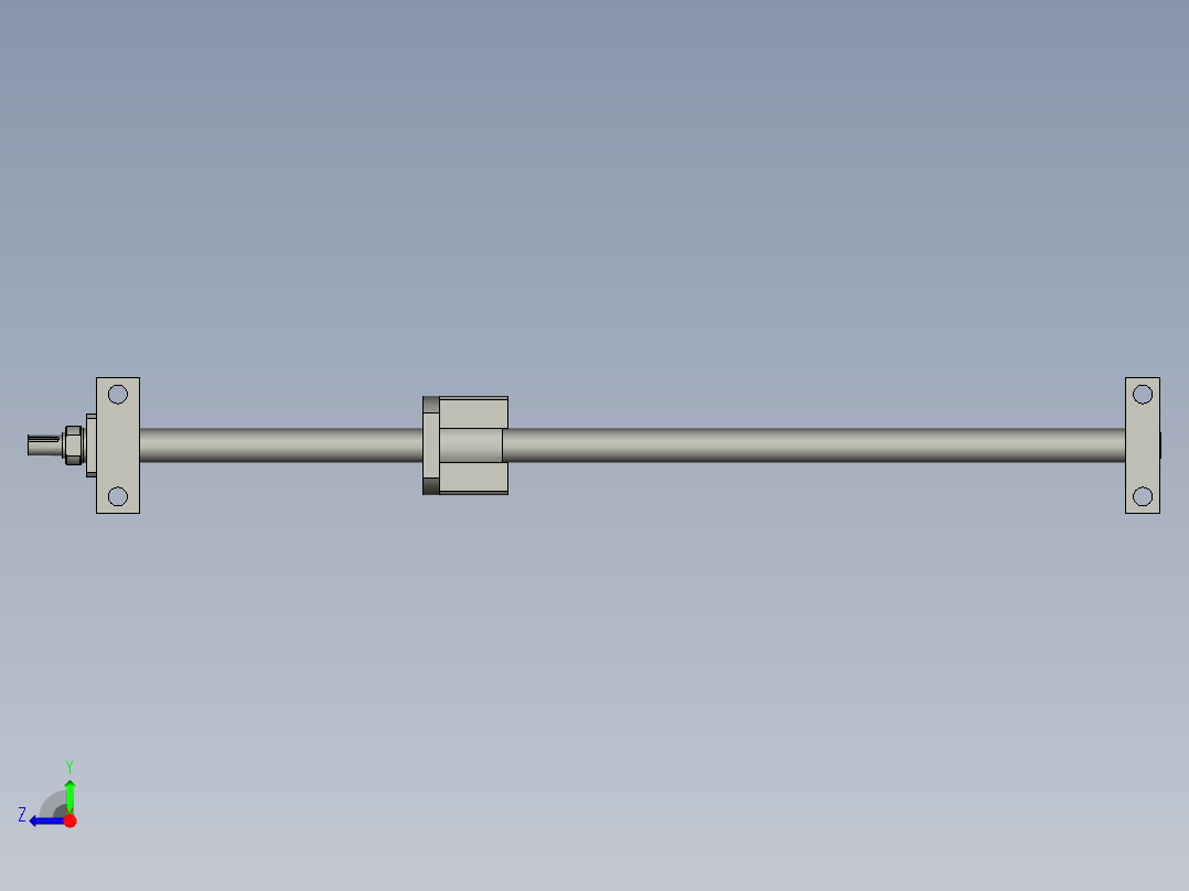 SR20丝杠组件右视图