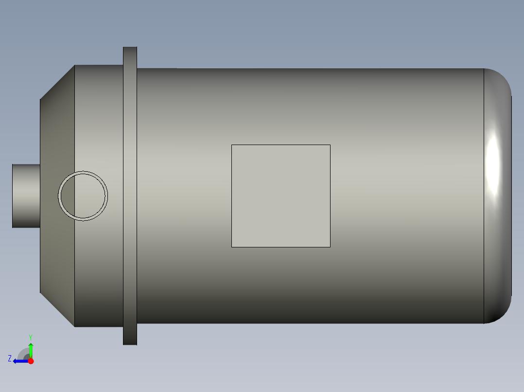 MS100-11KW-380V-南风水泵右视图