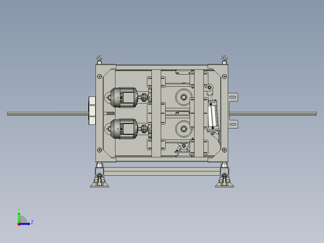 现代带钢冷连轧机的自动化左视图