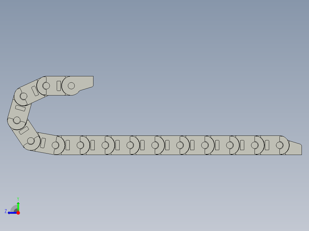 拖链VBF01-F77-R55-N25-VEF02-F77怡合达-1111右视图