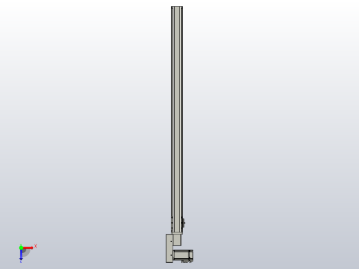 皮带直线轴半封闭可选导轨TPA-HNB-65S-90-L1150-ML-C-P10-N3俯视缩略图