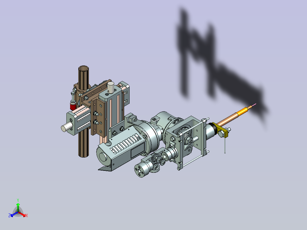 大功率CMT焊枪设计主视图