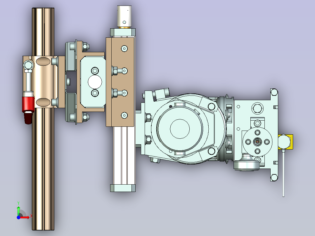 大功率CMT焊枪设计前视图