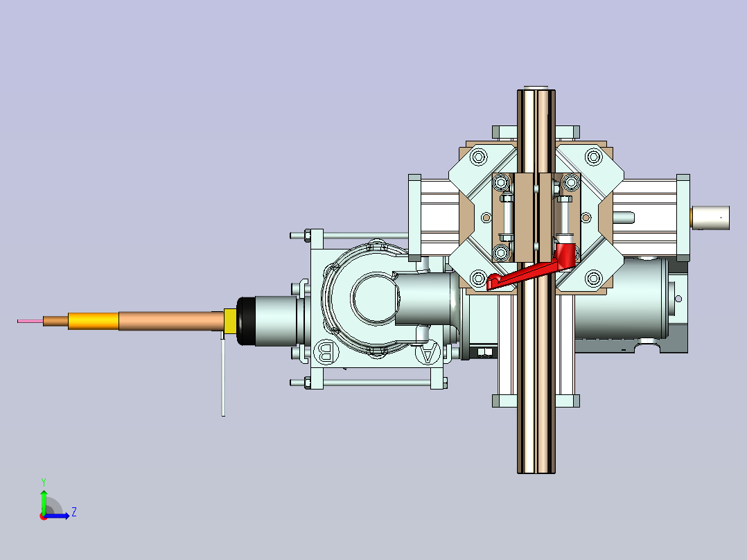 大功率CMT焊枪设计左视图