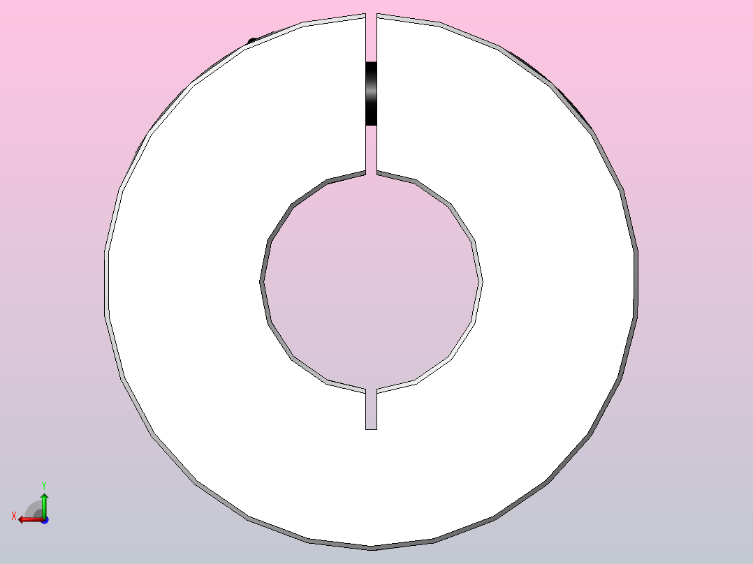 LK13系列 夹紧螺丝固定微型刚性联轴器[SLK13-C25L]主视图