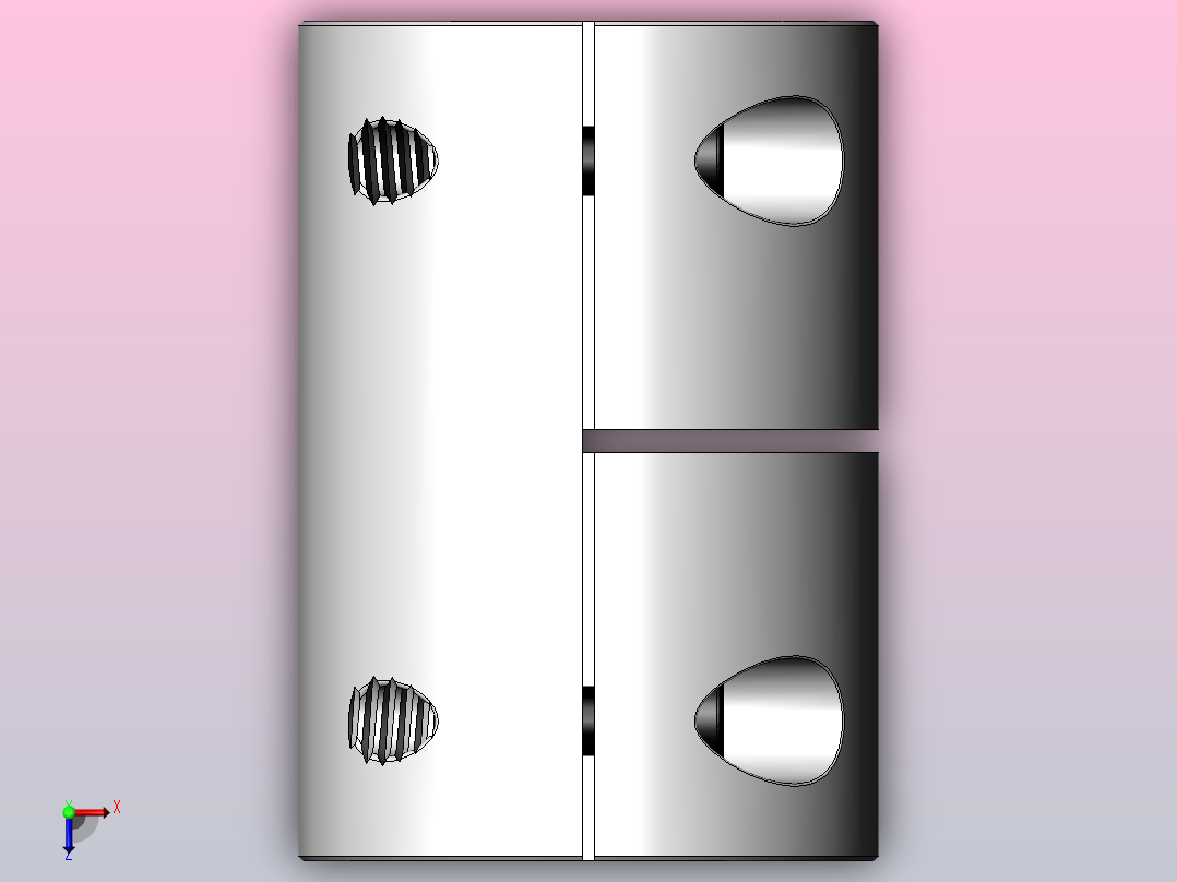 LK13系列 夹紧螺丝固定微型刚性联轴器[SLK13-C25L]俯视图