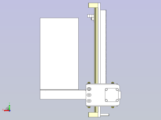 一种齿条&amp;齿轮搬运装置3D图纸后视缩略图