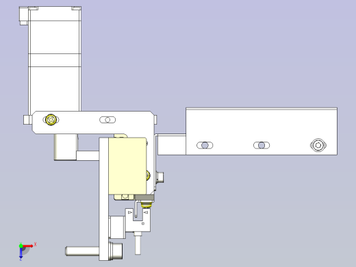 一种齿条&amp;齿轮搬运装置3D图纸俯视缩略图