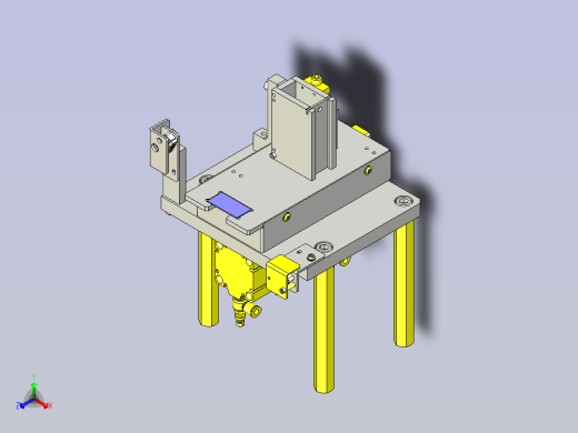 一款半自动板排出机3D模型正等轴测缩略图