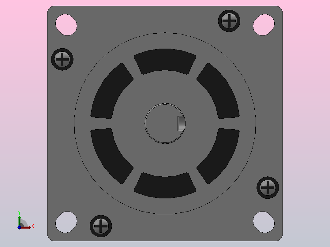 110╱130三相步进电机[110J12161-360]前视图